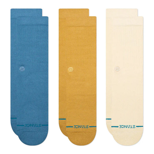 Medias Stance Icon 3 Pack Cream