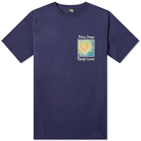 Camiseta Stussy Designs Midnight Insanity Van Gogh Blue