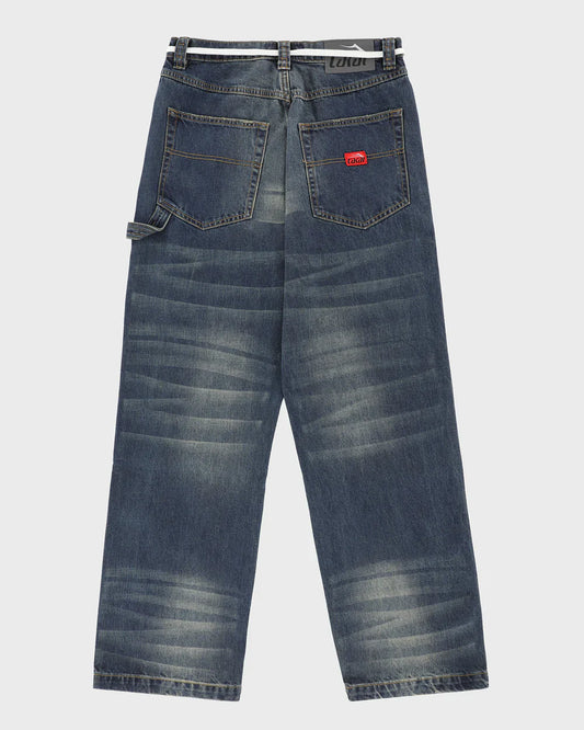 Vintage-Washed-Wide-Leg-Denims-Blue