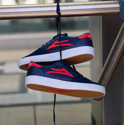 CAMBRIDGE NAVY RED SUEDE