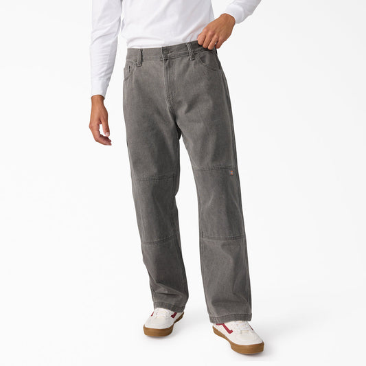 DOUBLE KNEE DENIM PANT - B