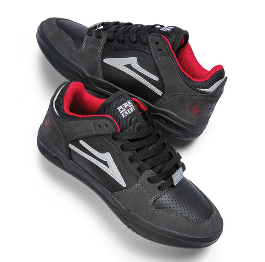 TELFORD LOW BLK/CHAR SUEDE