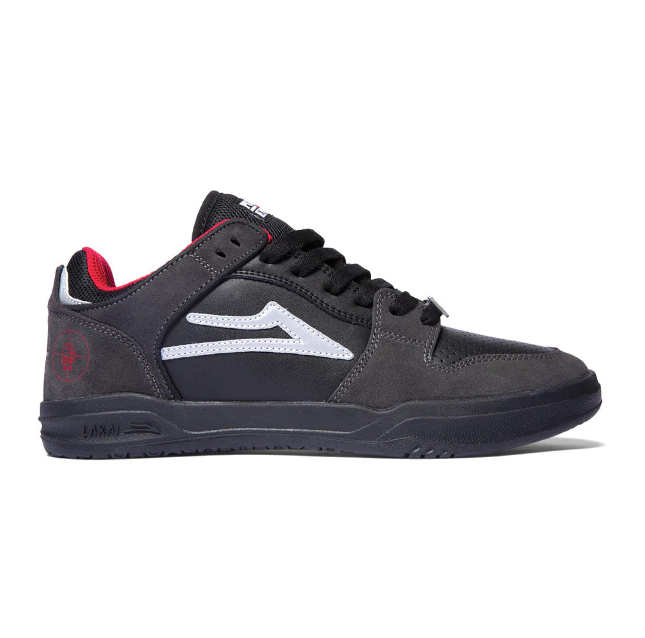TELFORD LOW BLK/CHAR SUEDE