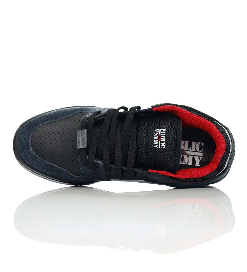 TELFORD LOW BLK/CHAR SUEDE