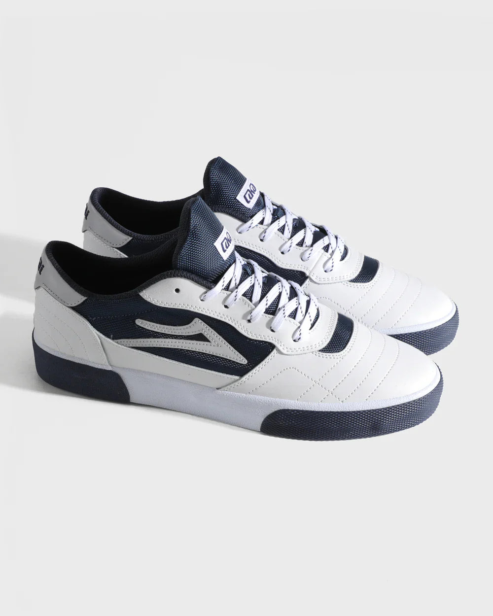 CAMBRIDGE WHITE LEATHER NAVY REFLECTIVE