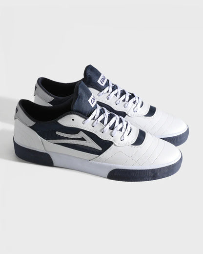 CAMBRIDGE WHITE LEATHER NAVY REFLECTIVE