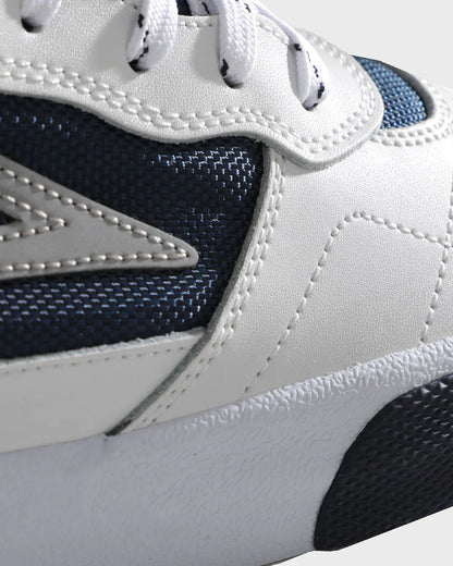 CAMBRIDGE WHITE LEATHER NAVY REFLECTIVE