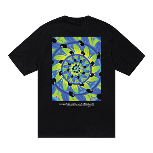 camiseta stussy black pool piscodelico