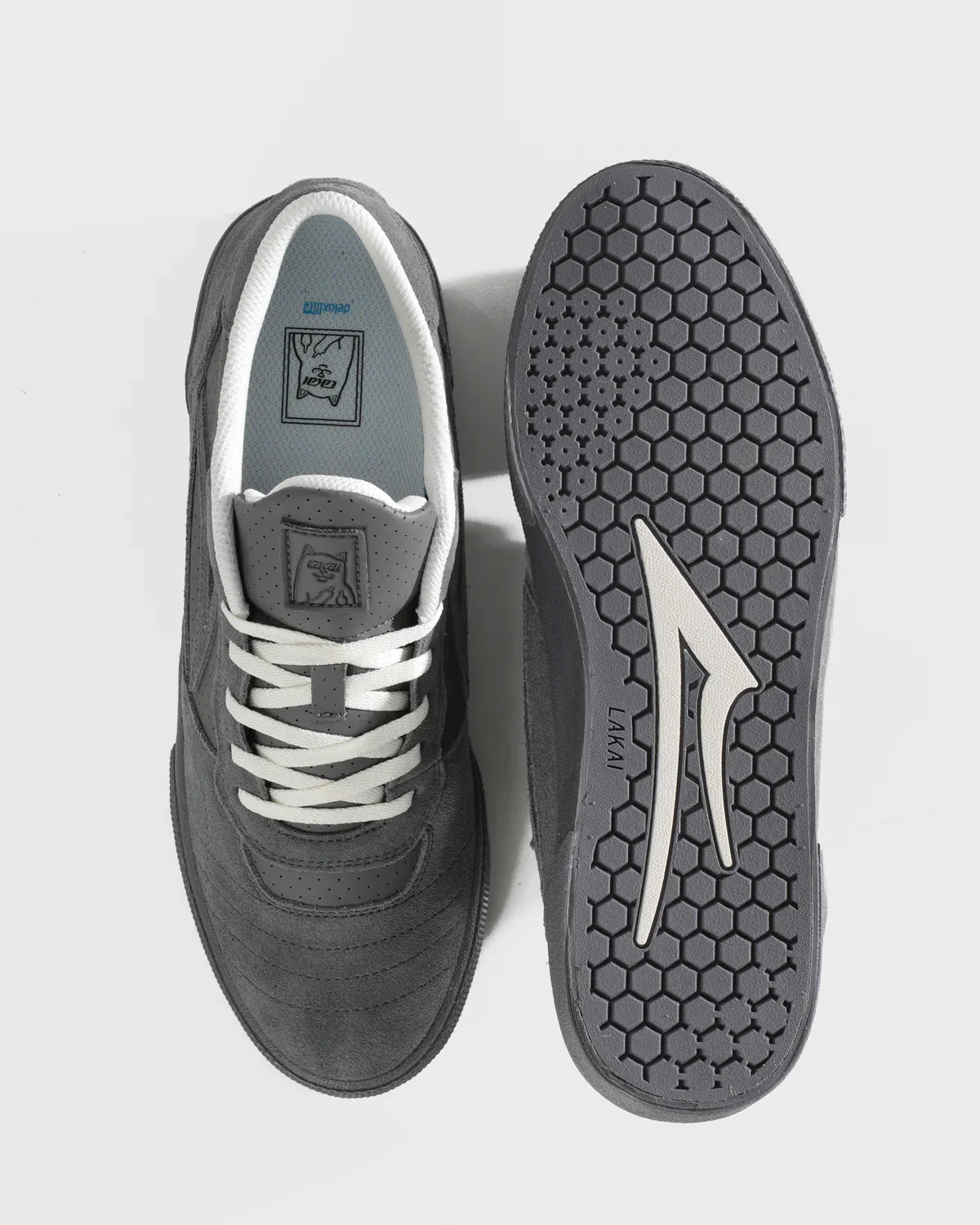 CAMBRIDGE LAKAI X RIPNDIP GREY SUEDE