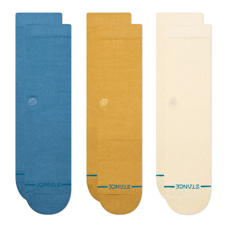 Medias Stance Icon 3 Pack Cream