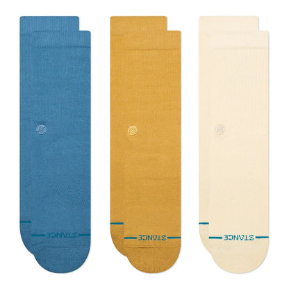 Medias Stance Icon 3 Pack Cream