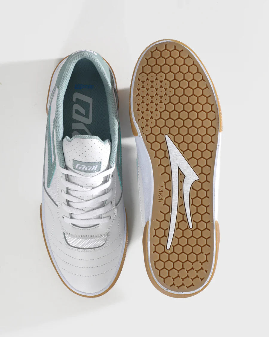 CAMBRIDGE ELITE WHITE LEATHER GREY MIST