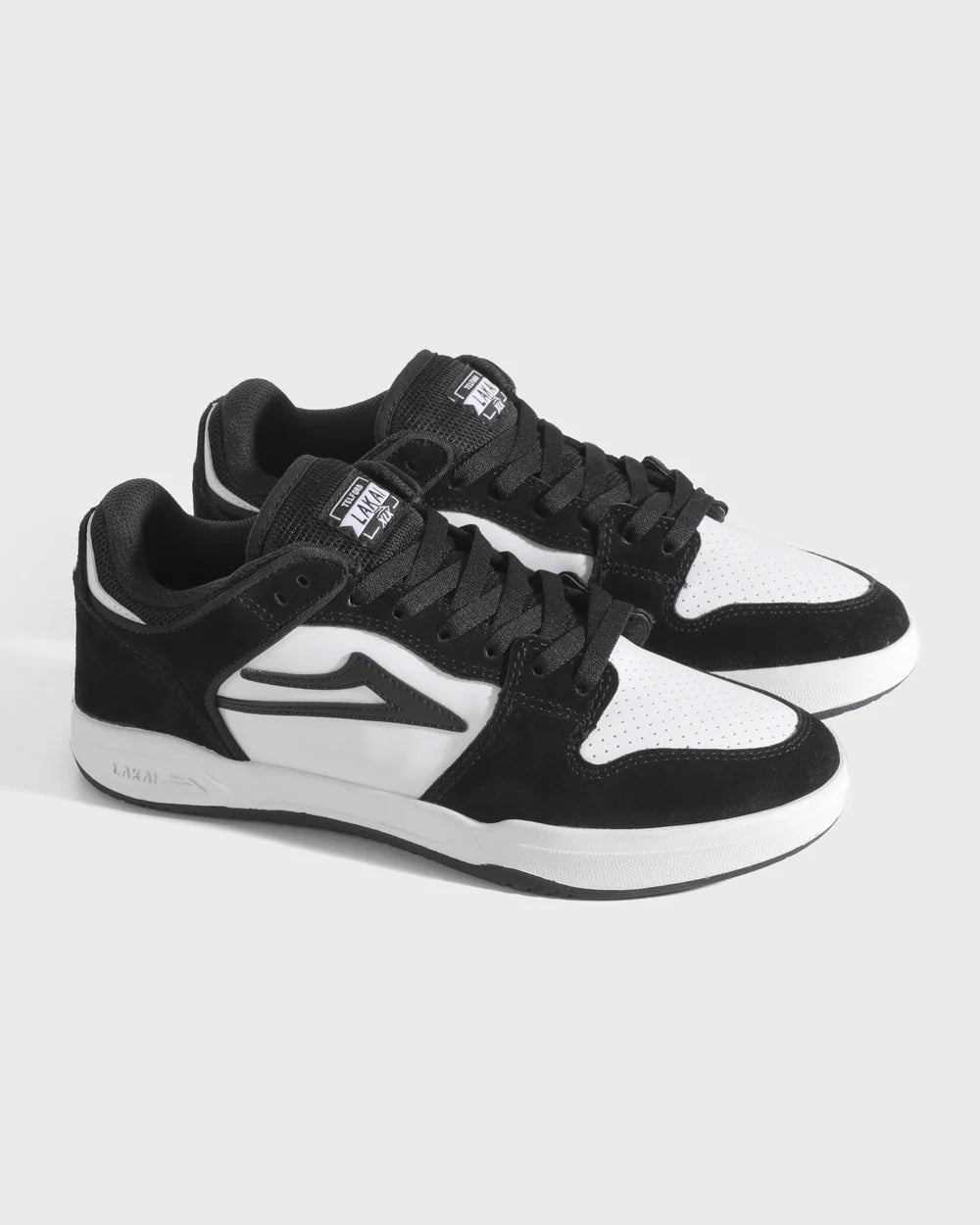 TELFORD LOW BLACK/WHITE LEATHER