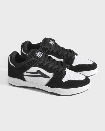 TELFORD LOW BLACK/WHITE LEATHER