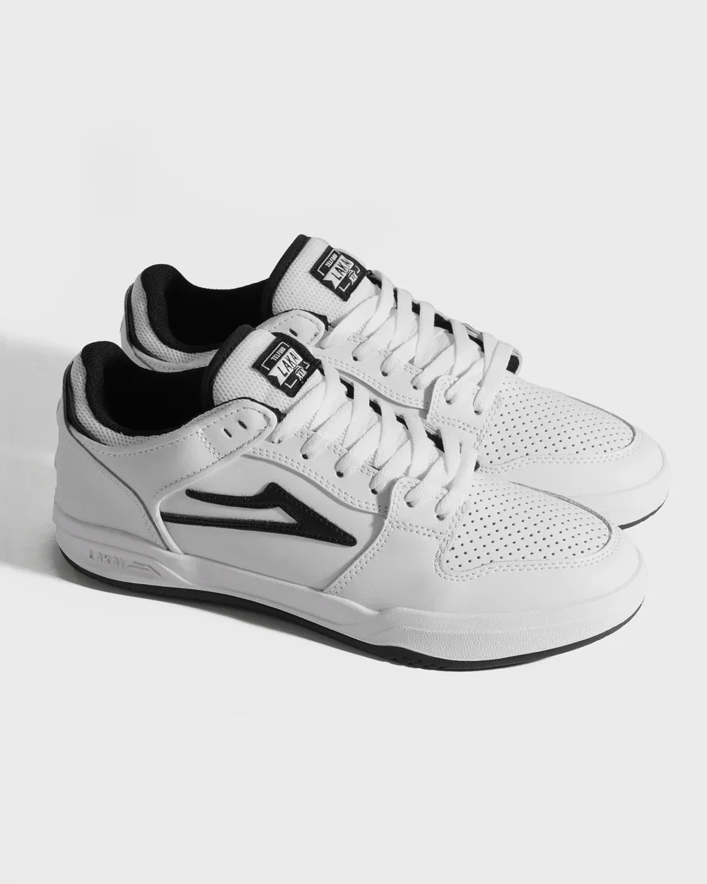 TELFORD LOW WHITE BLACK LEATHER