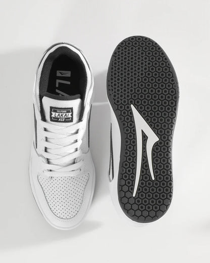 TELFORD LOW WHITE BLACK LEATHER