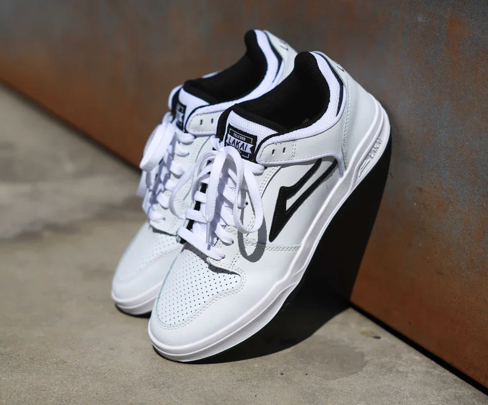 TELFORD LOW WHITE BLACK LEATHER