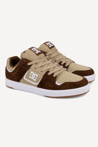 DC SHOES CURE BROWN TAN WHITE