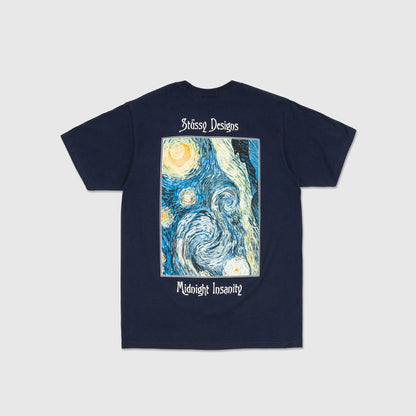 Camiseta Stussy Designs Midnight Insanity Van Gogh Blue