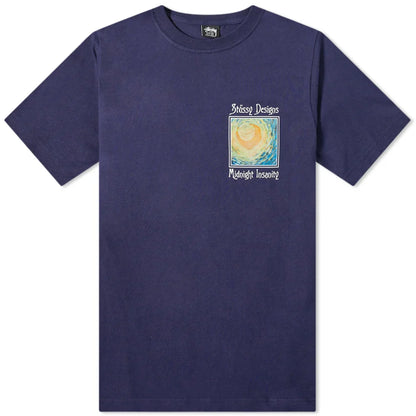 Camiseta Stussy Designs Midnight Insanity Van Gogh Blue