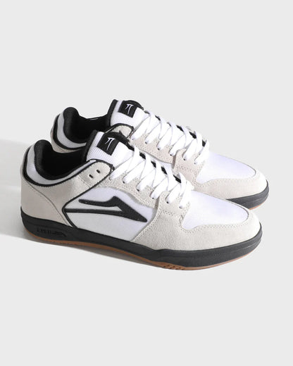 TELFORD LOW WHITE SUEDE CORDURA BLACK